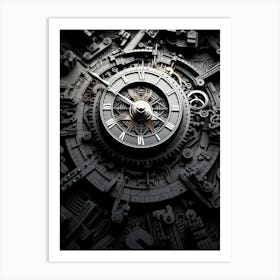 Clock Wallpaper 1 Art Print