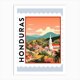 Honduras Travel Stamp Poster Art Print