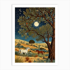 William Morris Horses In The Desert Art Print