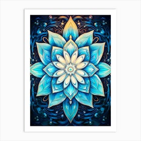 Symmetrical Mandalas Geometric Illustration 33 Art Print