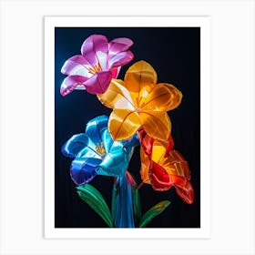 Bright Inflatable Flowers Everlasting Flower 1 Art Print