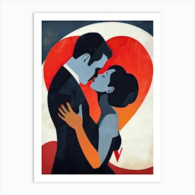 Romantic Couple 3, Valentine's Day Art Print