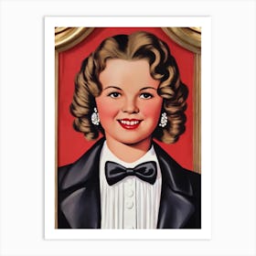 Shirley Temple Illustration Movies Art Print