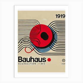 Bauhaus exhibtion poster Art Print