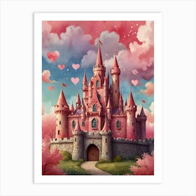 Valentine'S Day Castle 1 Art Print