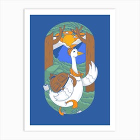 Duck In The Woods Art Print