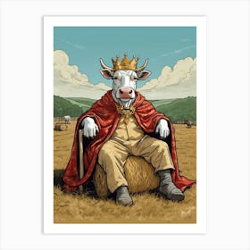 King Of The Cows Art Print