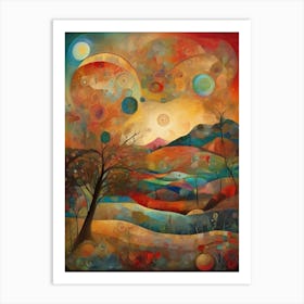 Abstract Landscape Painting 2 Art Print