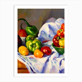 Bell Pepper 2 Cezanne Style vegetable Art Print