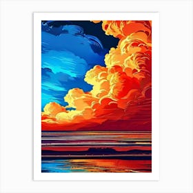 Sunset Painting 1 Art Print