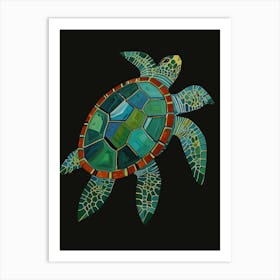 Mosaic Turtle Art Print