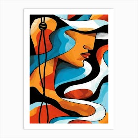 Abstract Of A Woman 63 Art Print