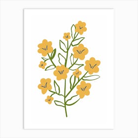 Yellow Flowers 8 Art Print