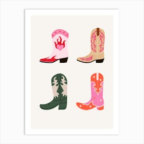 Cowboy Boots Art Print