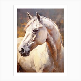 Horse Head Painting Close Up 2 Art Print