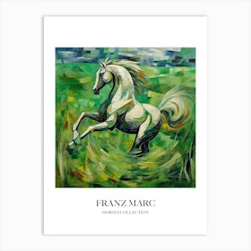 Franz Marc Inspired Horses Collection Painting 08 Art Print