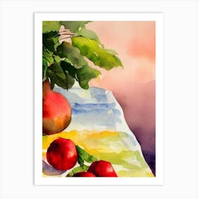 Acerola Italian Watercolour fruit Art Print