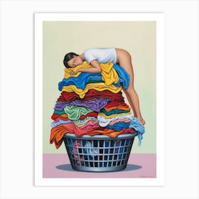 Laundry Basket Art Print