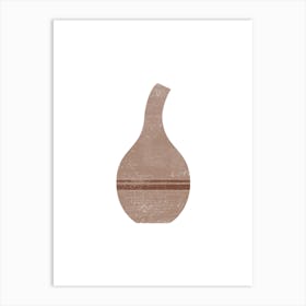 Minimal Bent Neck Vase Art Print