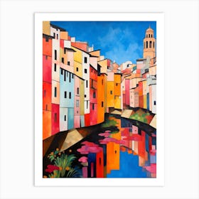 Girona Spain 2 Fauvist Painting Art Print