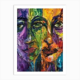 Two Faces 22 Art Print