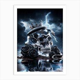 Luxury Skull Enigma 2 Art Print