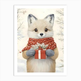 Christmas Fox 1 Art Print