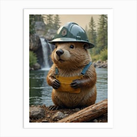 Beaver 5 Art Print