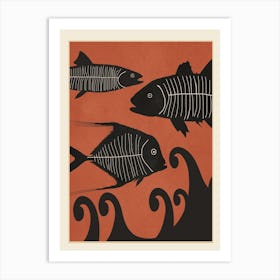 Abstract Fish Art 2 Art Print