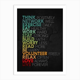 Motivational Quote Poster Art Print