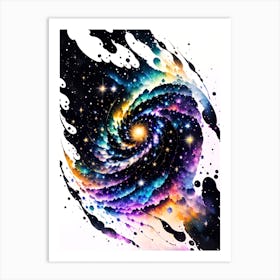 Galaxy Spiral Painting Art Print