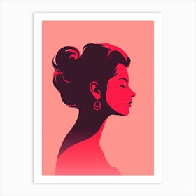 Silhouette Of A Woman 15 Art Print