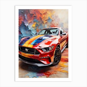 Ford Mustang Painting Art Print