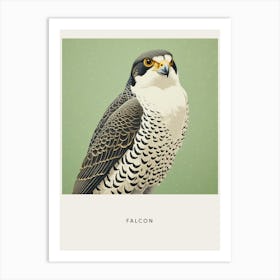 Ohara Koson Inspired Bird Painting Falcon 1 Poster Art Print