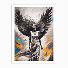 Angel Wings Transformation 1 Art Print