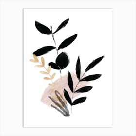 Delicate Floral Plants Art Print