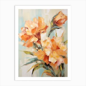 Fall Flower Painting Carnation 1 Art Print