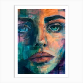 Face Of A Woman 51 Art Print