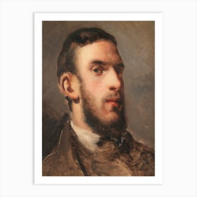 Self Portrait (1857–1858), Camille Pissarro Art Print