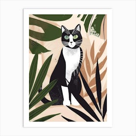 Cat In The Jungle 44 Art Print