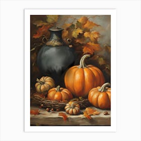 Pumpkin Still Life Art Print