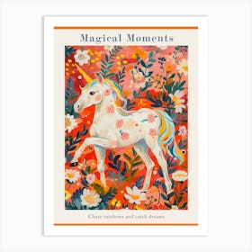 Unicorn Fauvism Inspired Portrait 1 Poster Art Print