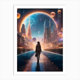 Futuristic City Art Print