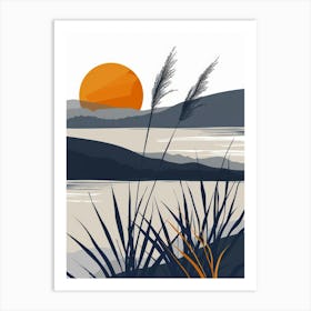 Sunset By The Lake 6 Art Print