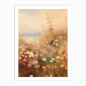 Daisies In The Meadow Art Print