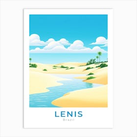 Brazil Lenis Travel Art Print