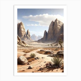 Desert Landscape Art Print