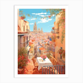 Valencia Spain 2 Illustration Art Print