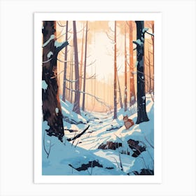 Winter Shrew Illustration Art Print