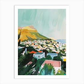 Travel Poster Happy Places Cape Town 3 Art Print
